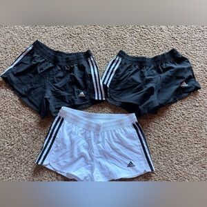 Adidas Athletic Running Shorts Bundle | Size Small | Black & White
